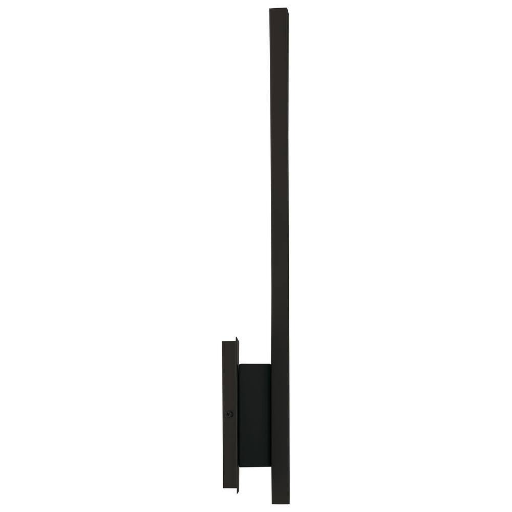 Matte Black Vertical LED Wall Sconce