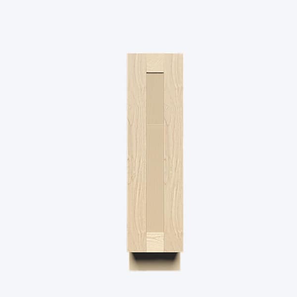 LIFEART CABINETRY Lancaster Shaker Assembled 9 in. x 34.5 in. x 24 in. Spice Rack Base Cabinet in Natural Wood