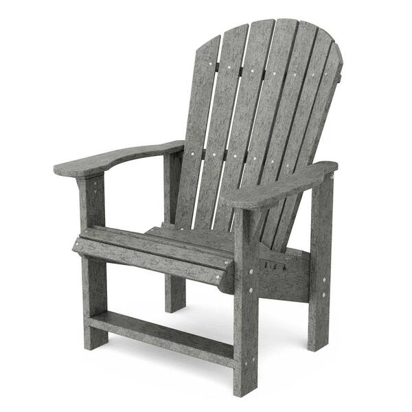 Wildridge Heritage Dark Gray Plastic Outdoor Upright Adirondack Chair