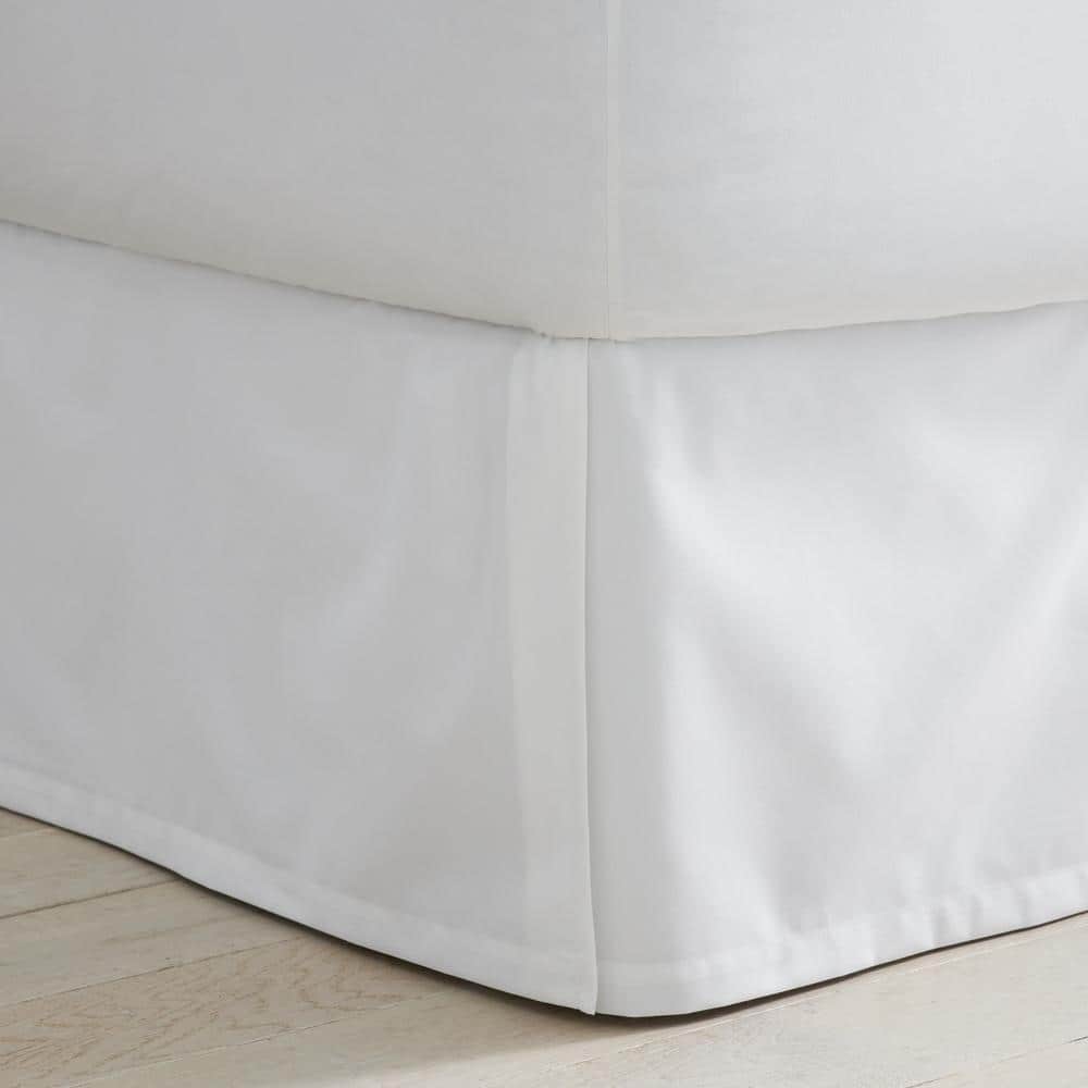 Company Cotton Wrinkle-Free 14 in. White Queen Bed Skirt price history on PriceWatchPro