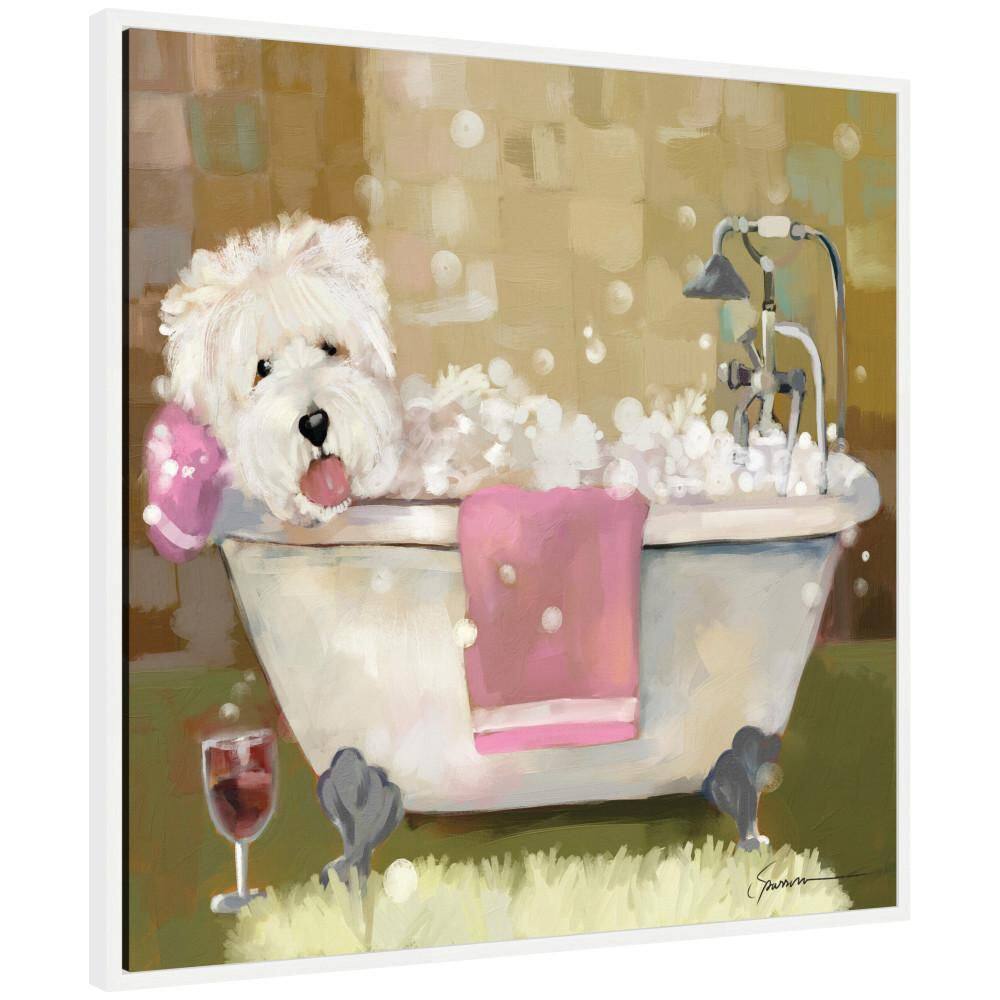 "Sylvie ""Tiny Bubbles"" by Mary Sparrow Framed Animals Art Print 30 in. x 30 in." price history on PriceWatchPro