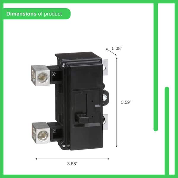 Square D QO 200 Amp 22k AIR QOM2 Frame Size Main Circuit Breaker for QO and Homeline Load Centers