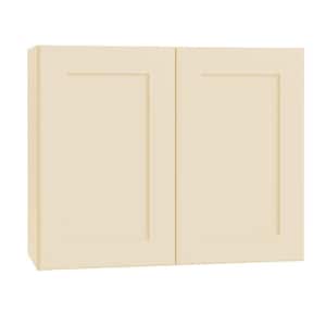 Newport Cream Painted Plywood Shaker Assembled Wall Kitchen Cabinet Soft Close 30 in W x 12 in D x 24 in H