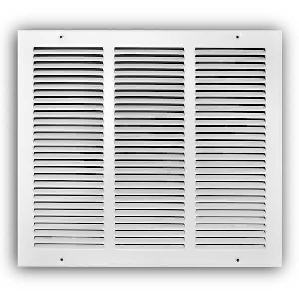 30 in. x 14 in. Steel Return Air Grille in White