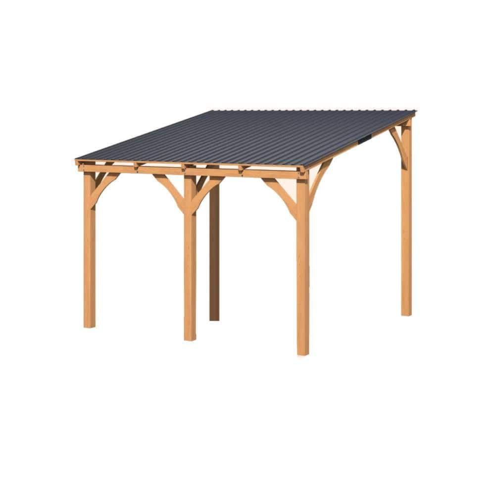 10 ft. x 10 ft. Outdoor Wood Gazebo for Patio, Outdoor Lean to