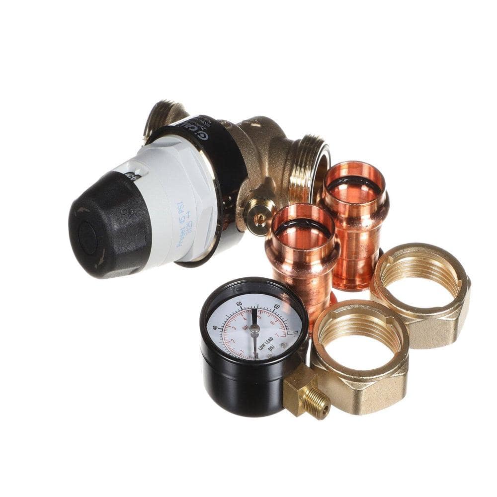 "Pressure Reducing Valve Gauge Adjustable-Preset 45Psi 1"" Press Union 19Gpm Max Prescal 535661HA" price history on PriceWatchPro