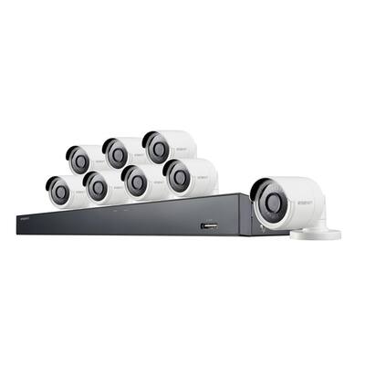 Wisenet Wired Security Camera Systems Security Camera Systems The Home Depot