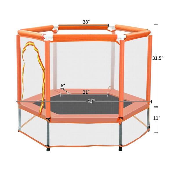 Little trampoline with outlet net