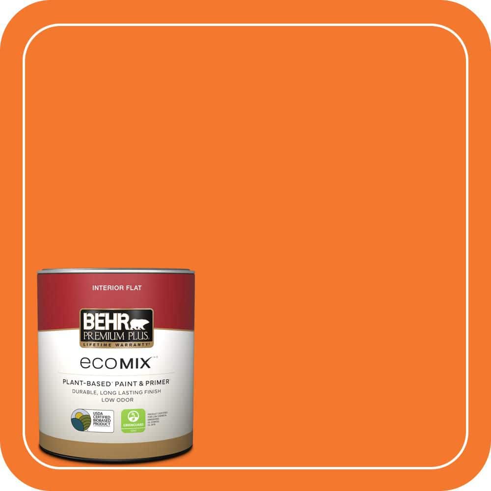 1 qt. #230B-7 Kumquat Flat EcoMix Plant-Based Interior Paint & Primer price history on PriceWatchPro