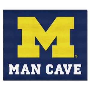 University of Michigan Blue Man Cave 5 ft. x 6 ft. Area Rug