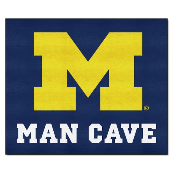 FANMATS University of Michigan Blue Man Cave 5 ft. x 6 ft. Area Rug