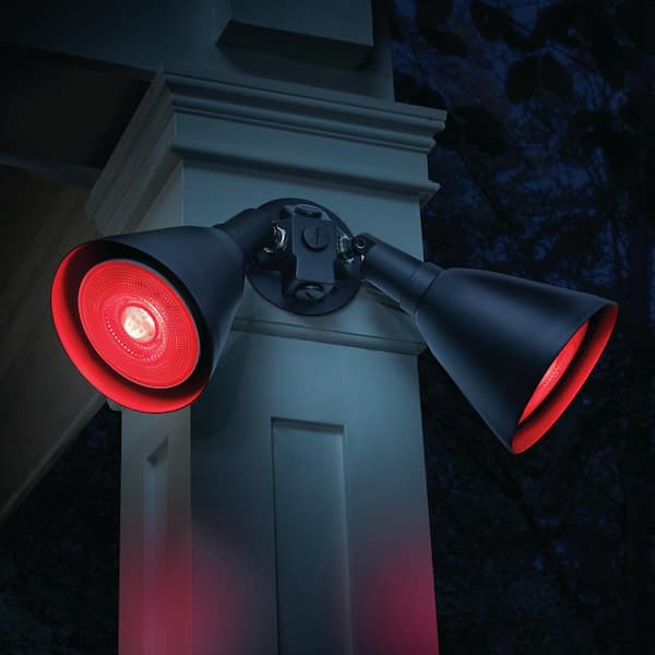 90-Watt Equivalent PAR38 Red Color Decorative Indoor/Outdoor E26 Medium Base LED Spot Light Bulb (1-Pack)