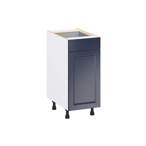 Laramie 15 in. W x 24 in. D x 34.5 in. H Assembled Base Kitchen Cabinet in Painted Blue with Drawers