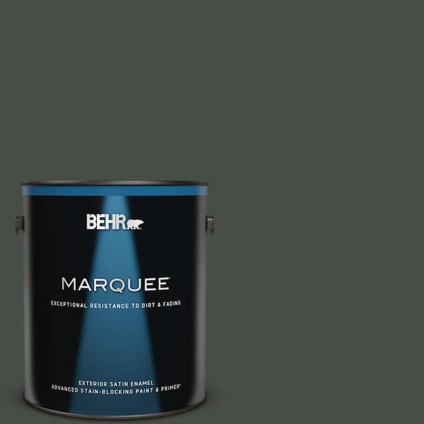 BEHR MARQUEE 1 gal. #PPF-55 Forest Floor Satin Enamel Exterior Paint & Primer