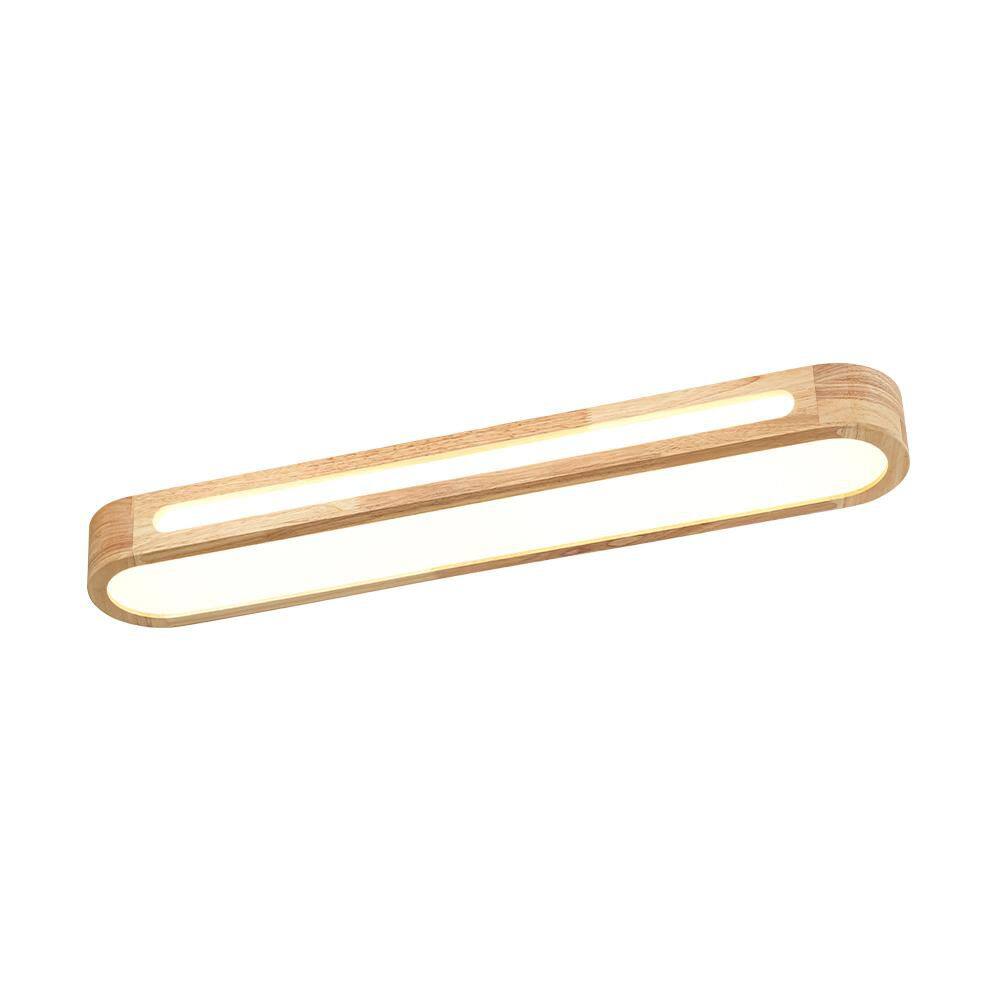 Lumin 47.2 in.W Wood Integrated LED Flush Mount Long Rectangular Ceiling Light Main Lighting for Kitchen and Living Room price history on PriceWatchPro