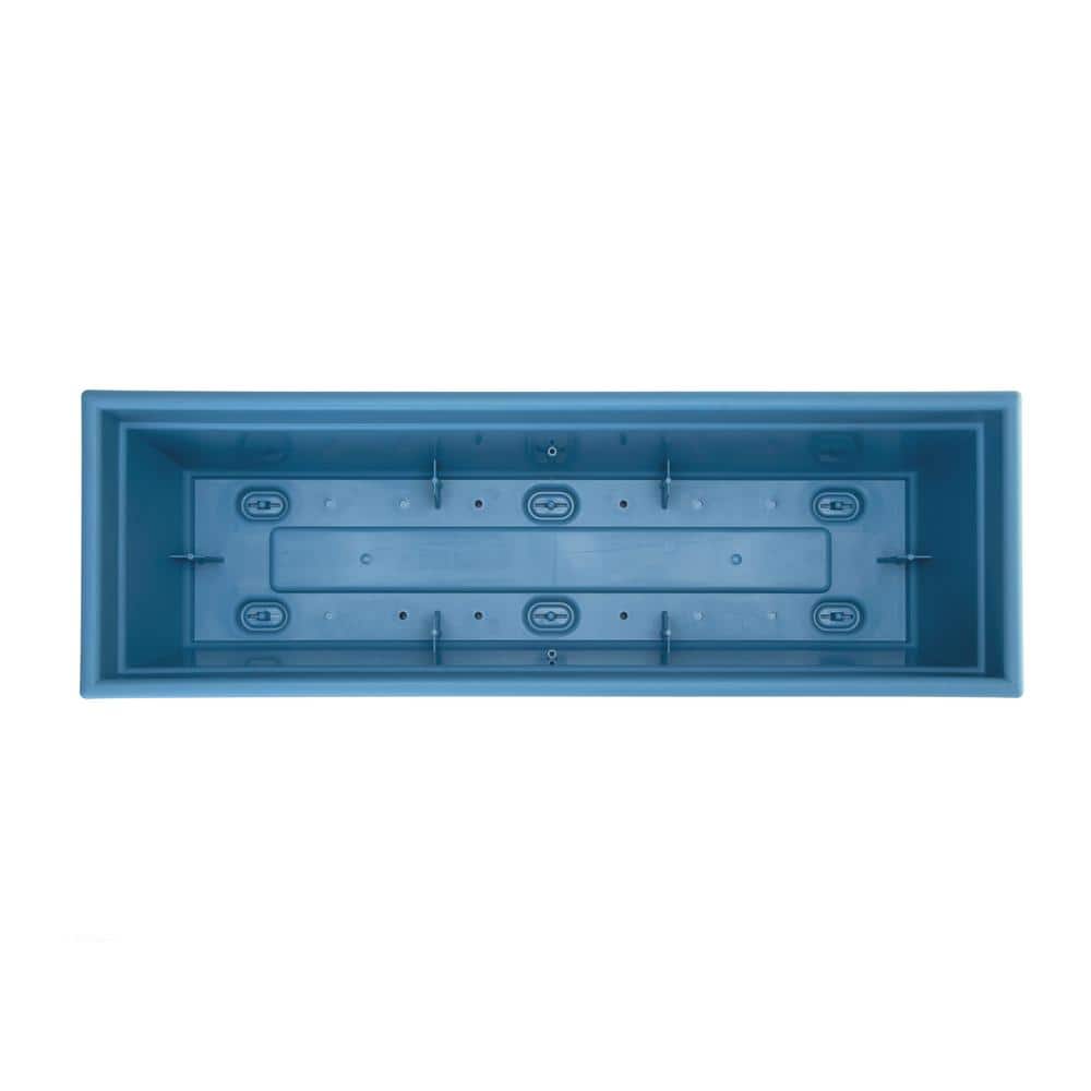 Ocean Blue 24" Recycled Plastic Self-Watering Window Box