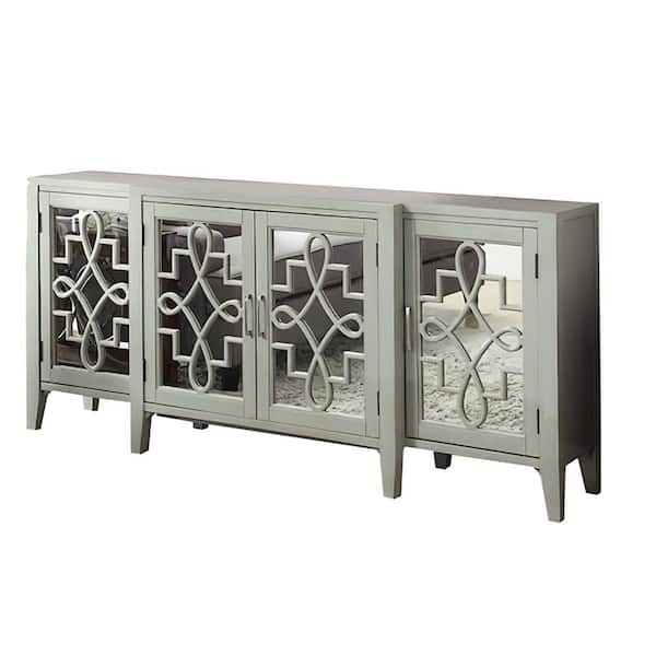 Acme Furniture Kacia 72 in. Antique Gray Standard Rectangle Wood Console Table