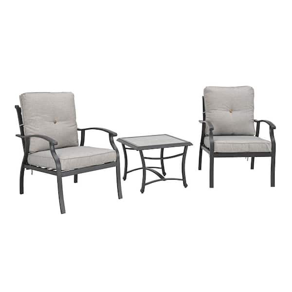 Patio Festival 3-Piece Metal Patio Conversation Deep Seating