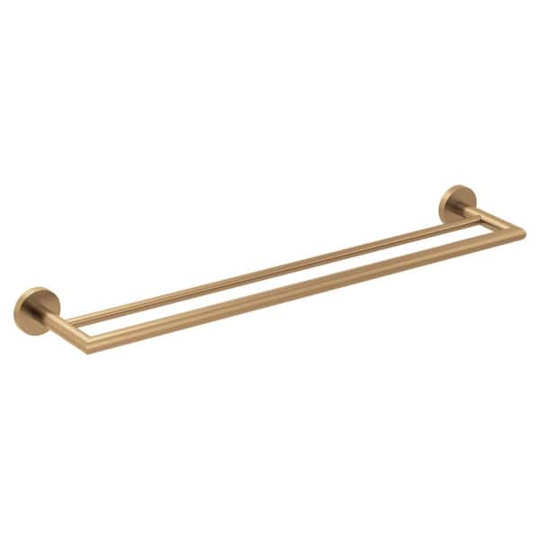 Arlys 24 in. Wall Mounted Towel Bar in Bronzed Gold