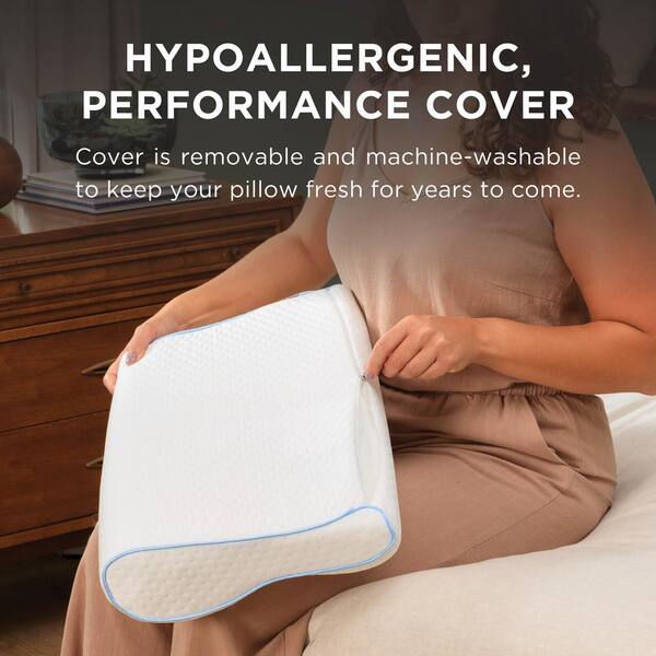 TEMPUR-PEDIC TEMPUR-Neck + Cooling Standard Medium-Profile Pillow
