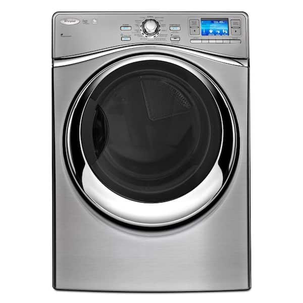 Whirlpool Smart 7.4 cu. ft. Electric Dryer with Steam in Silver