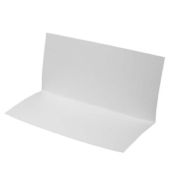 NUSTEP FLASHING 8 in. x 8 in. Black/White HDPE Step Flashing (100-Pack)
