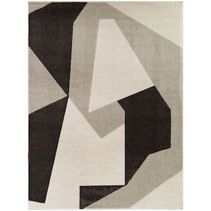 Wingate Cream 5 ft. x 7 ft. Abstract Area Rug