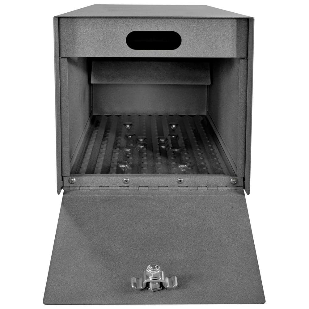 Granite Steel Locking Post-Mount Mailbox with Rear Access