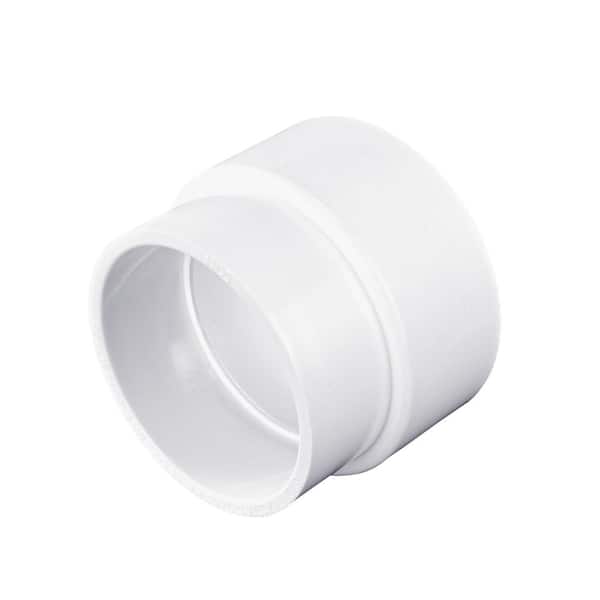 NDS PVC Increaser/Reducer Adapter, 3 in. DWV/SCH40 Hub X 4 in. S&D Hub