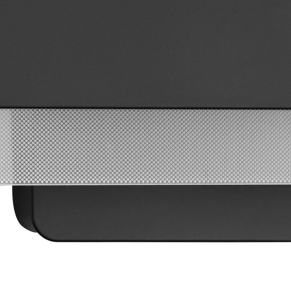 Matte Black 24" LED Vanity Light with Acrylic Shade