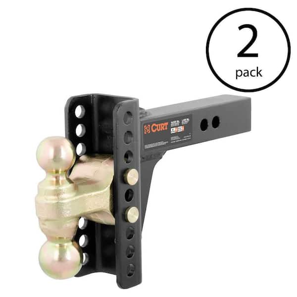 CURT 2 in. 14,000 Pound Dual Ball Adjustable Channel Mount (2 Pack)