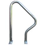 Dero Swerve Galvanized 2-Bike Surface Mount 22 in. Bike Rack SW-FT-GT ...