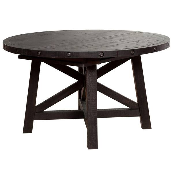 Modus Furniture Yosemite Cafe Extendable Round To Oval Dining Table 7yc961r The Home Depot