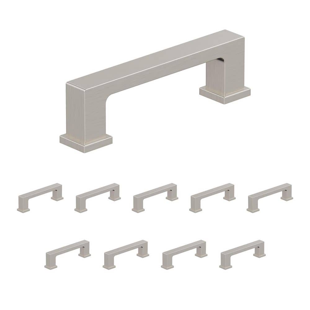 Satin Nickel Brushed Modern Cabinet Pulls with Mounting Hardware
