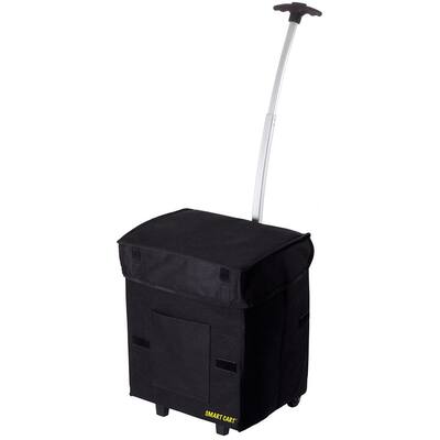 Heavy Duty Soft Sided Lightweight Collapsible Cart in Black