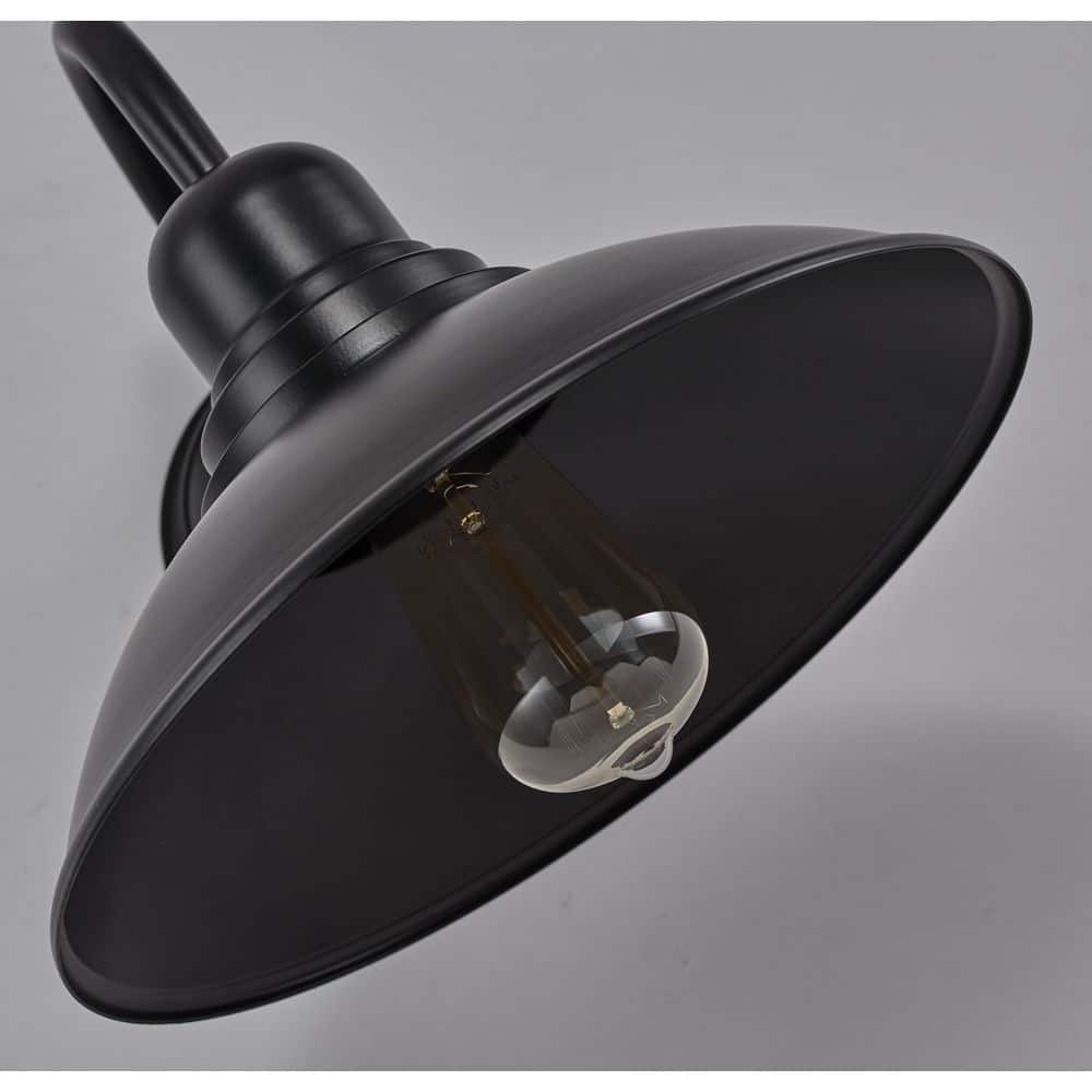 Black Steel Barn Style Outdoor Wall Sconce