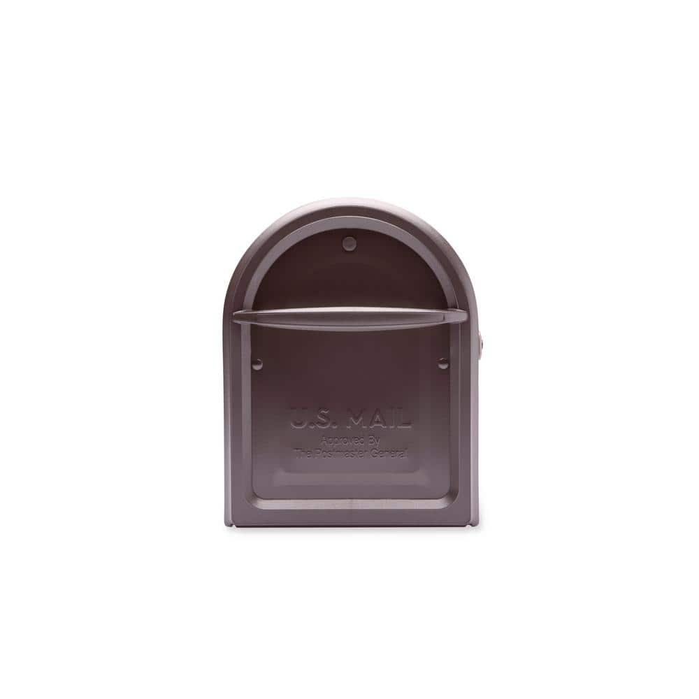 Mapleton Large Rubbed Bronze Steel Post Mount Mailbox