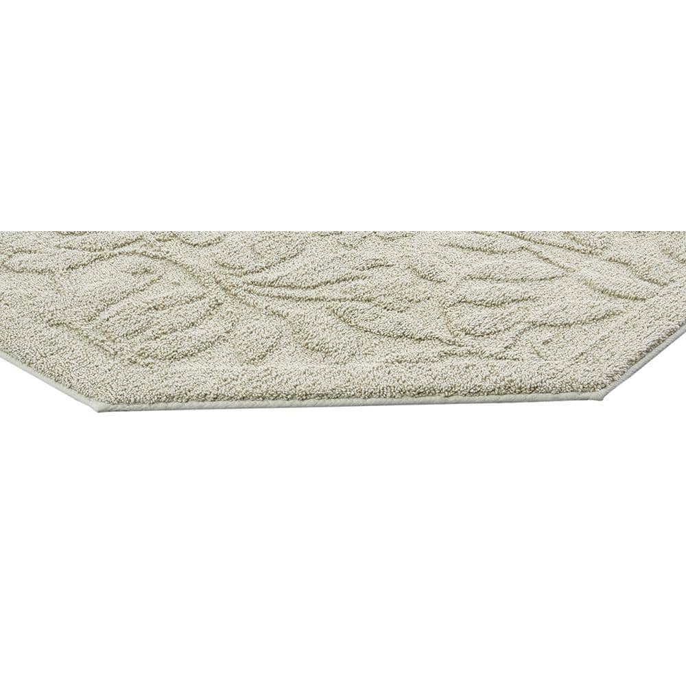 Sage Green Cotton Octagonal Tufted Bath Mat