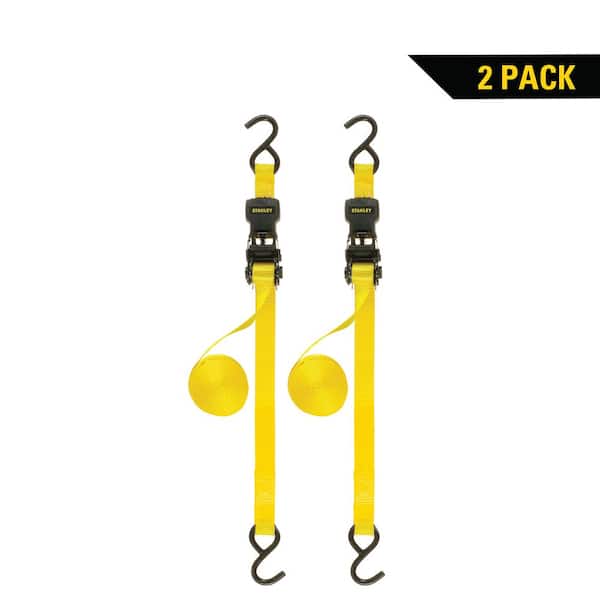 10 ft. x 1 in. Ratchet Tie Down Strap Kit/1500 lbs. Break Strength (2-Pack)