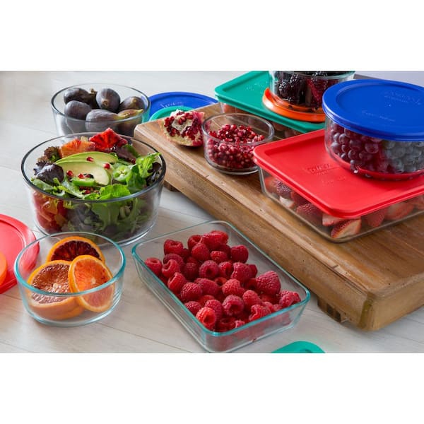 Pyrex Simply Store 18-Piece Glass Storage Set with Assorted