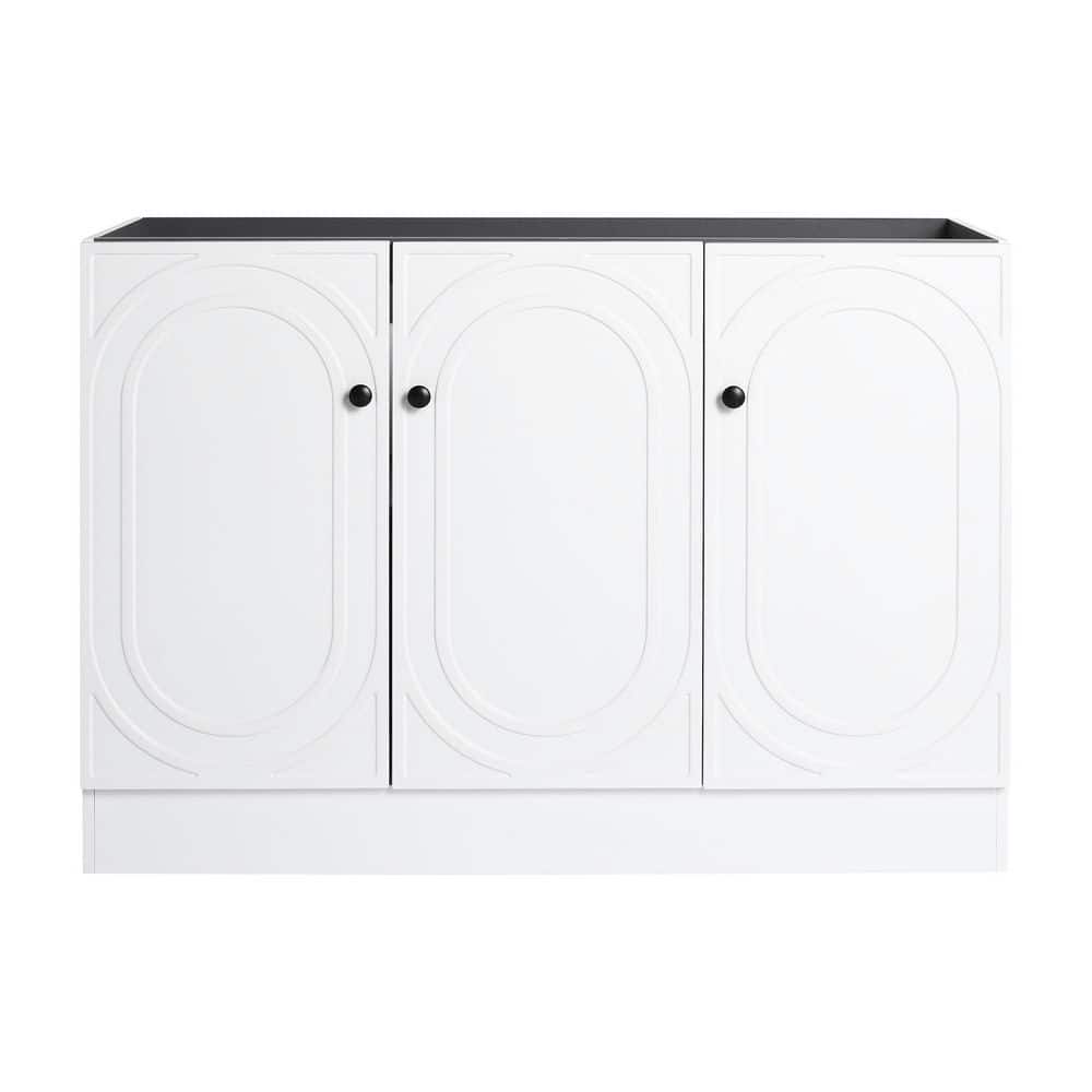 46.88 in. Bath Vanity Cabinet without Top in White Unassembled price history on PriceWatchPro