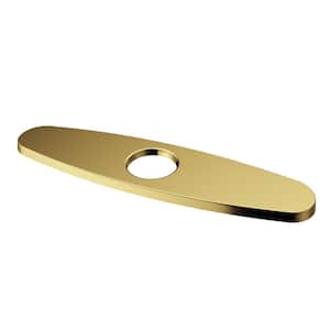 10 in. Deck Plate in Matte Brushed Gold