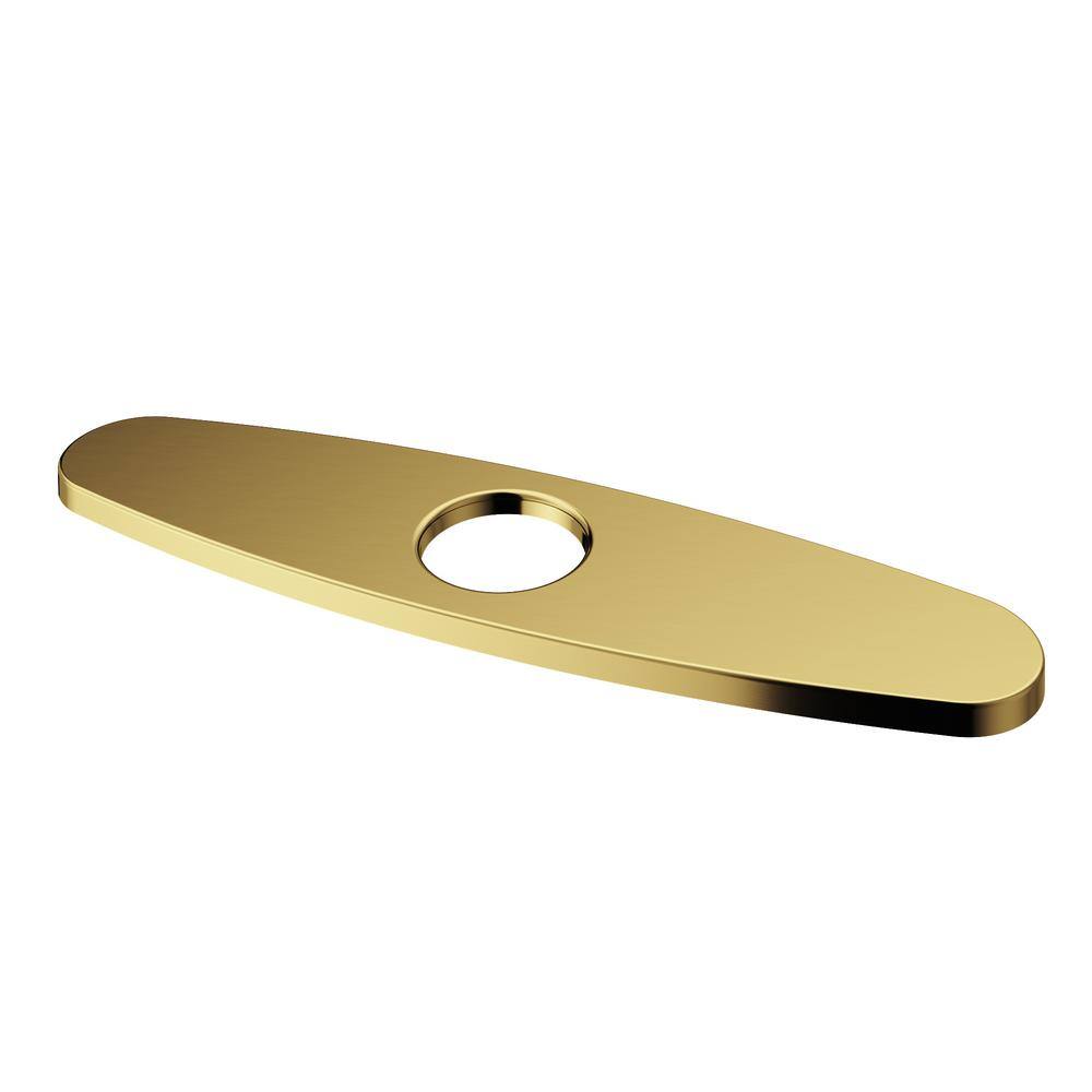 10 in. Deck Plate in Matte Brushed Gold price history on PriceWatchPro