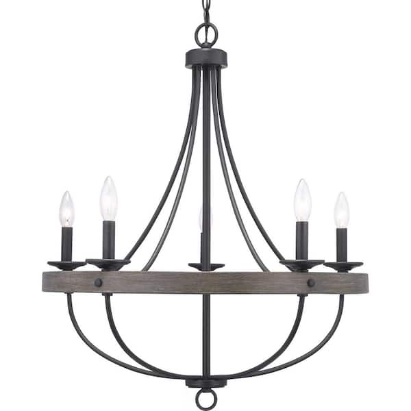 Gulliver Collection 5-Light Graphite Coastal Chandelier Light