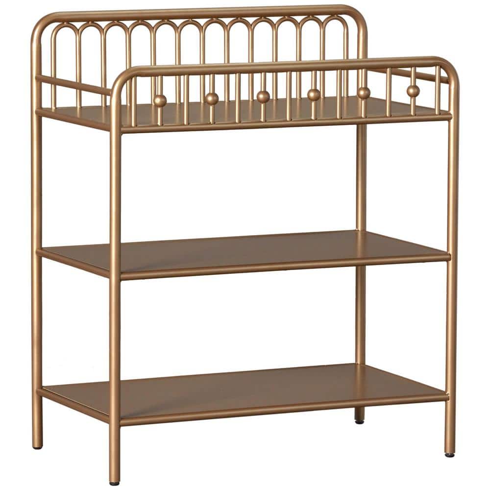 Little Seeds Monarch Hill Ivy Gold Metal Changing Table -  5973296COM