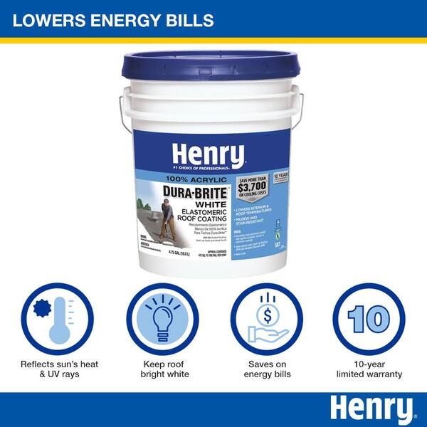 Have a question about Henry 587 Dura-Brite 100% Acrylic White