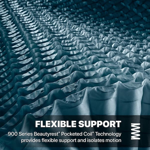 BRS900-C 16in. Medium Hybrid Pillow Top Queen Mattress