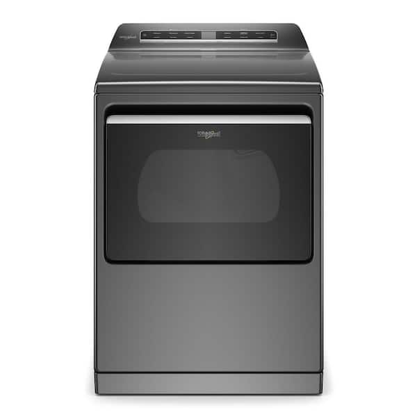 Whirlpool 7.4 cu. ft. Smart Chrome Shadow Electric Vented Dryer with Steam, ENERGY STAR