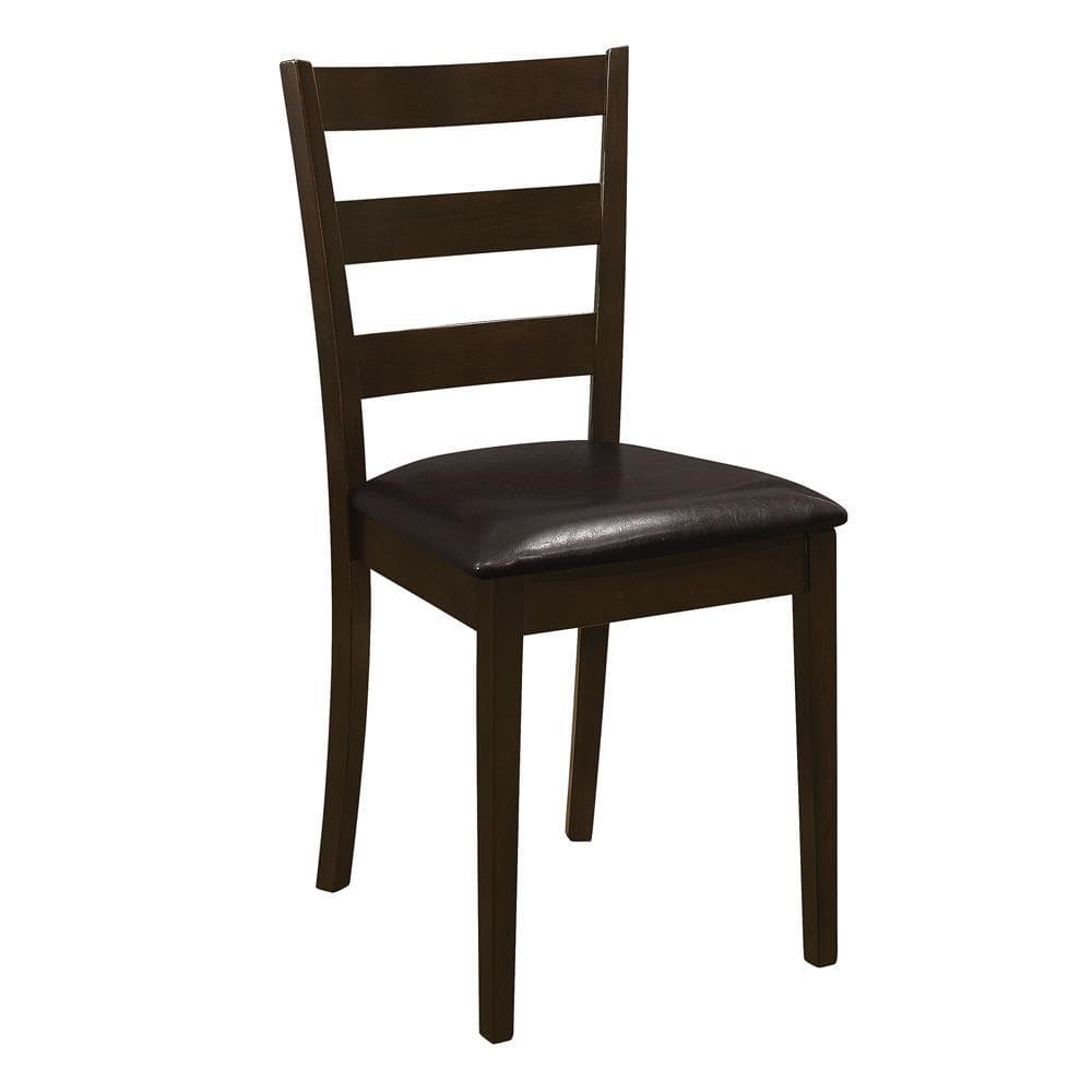 Transitional Griffith 5-Piece Cappuccino Dining Set with Bench