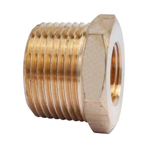 1 in. MIP x 1/2 in. FIP Brass Pipe Hex Bushing Fitting (3-Pack)